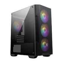MSI Mag Forge M100A D60 600W 80+ RGB mATX Oyuncu Bilgisayar Kasası Siyah