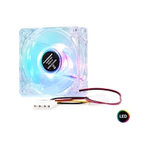 Kasa Fanı Led 80 Mm Şeffaf Hdx1516