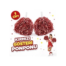 1 Çift 2 Adet Kırmızı Renk 23 Nisan 19 Mayıs 29 Ekim Okul Gösteri Ponponları Ekstra Do - Mıex-749660 Çok Renkli