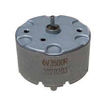 Rf-500 Dc 6v 3500rpm Dc Motor Çap 32mm Uzunluk 30mm Hobi Oyuncak Elektrik Deney Motoru