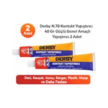 Derby N.78 Kontakt Yapıştırıcı 40 Gr Güçlü Genel Amaçlı Yapıştırıcı 2 Adet