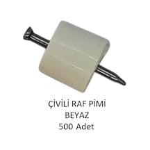 Çivili Raf Pimi Beyaz 500 Adet
