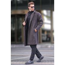 Madmext Kahverengi Kruvaze Yaka Desenli Kaşe Kaban 7250-kahverengi Kahverengi Madmext Kahverengi Kruvaze Yaka Desenli Kaşe Kaban 7250-kahverengi Kahverengi