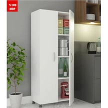 Pera Tamamı MDF Çok Amaçlı 4 Bölmeli 2 Kapaklı Dolap