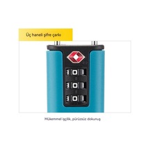 Pazly--ıki Yeni Dış Mekan Ev Seyahat Bagajı Şifreli Kilit Yeşil