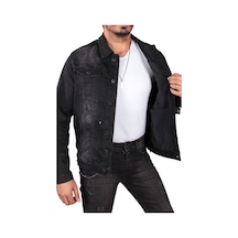 Tom Free Store Erkek Koyu Renk Likralı Kot Ceket 518 Siyah Tom Free Store Erkek Koyu Renk Likralı Kot Ceket 518 Siyah