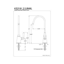 Brass Ks2191nml Magellan Soğuk Su Filtrasyon Musluğu, Parlak Krom Açık Beyaz