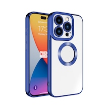 Apple iPhone Uyumlu 15 Pro Kılıf Kamera Lens Korumalı Logo Gösteren İnce Hafif Pazarplus Midnight