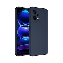 Kilifone - Xiaomi Uyumlu Redmi Note 12 5g - Kılıf İçi Kadife Koruyucu Mara Lansman Kapak - Lacivert