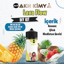 Lava Flow Naked Dıy Kit Çilek Ananas Hindistan Cevizi Gıda Aroması %20 Oranda Aroma İçerir Hazır Değildir 100 Ml