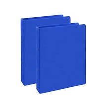 Mavi 2 Halkalı Klasör 2 Adet A5 Pvc Öğrenci Ve Ofis Tipi Evrak Sunum Talebe Büro Klasörü İç Cepli Otomatik Meka Genel