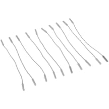 Homyl 10 Parça Fermuar Çekme Etiketleri Kordon Uzatma Gri Gri