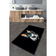 Glasses Dog Banyo Halısı Djt 70X120 Cm