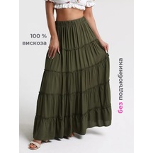 A.punto Tvoj Luk Uzun Maksi Etek 172119475 Khaki