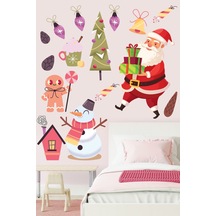 Crevidi Sevimli Noel Baba Ve Arkadaşları Çocuk Odası Stickeri