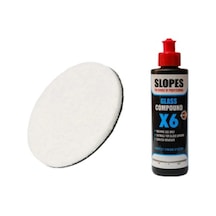Slopes X6 Cam Pastası 250 Ml Ve Spta Cam Keçesi 130 Mm Set