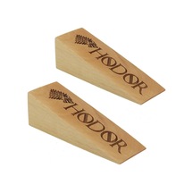 Mavitrend Dekoratif Ahşap Hodor Yazılı Kapı Stoperi 2 Adet Kapı Tutucu