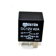 Mikro Röle 12V 40A 4 Fişli Dirençli Çift Platin Üstün
