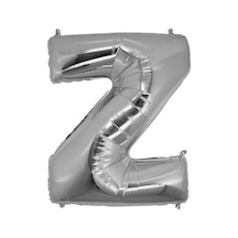 Z Harfi Gümüş Folyo Balon 16 Inch 40 CM