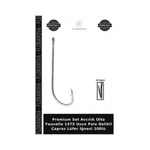 Premium Set Avcılık Olta Youvella 1375 Uzun Delikli Çapraz Lüfer İğnesi 100lü 1-0