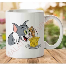 A2583 Tom And Jerry İki Tarafı Baskılı Kupa Bardak.jpg
