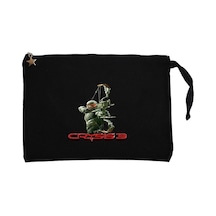 Crysis Three Bowman Siyah Clutch Astarlı Cüzdan / El Çantası Siyah