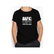 Zepplin Giyim UFC FG Siyah Çocuk Tişört Siyah