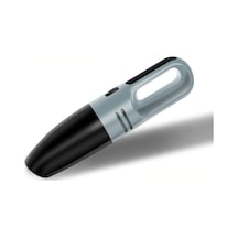 Araba El Taşınabilir Elektrikli Süpürge Küçük Araba Elektrikli Süpürge Kablosuz Siyah Gri