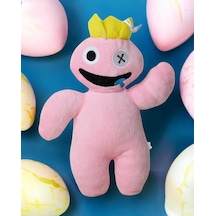 İthal Kumaş Sesli Müzikli Rainbow Friends Roblox Figür Peluş Oyuncak Uyku & Oyun Arkadaşı 30 Cm. Açık Pembe