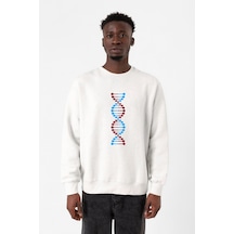 Bordo Mavi Dna Beyaz Erkek 2ip Sweatshirt 001