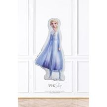 Elsa Folyo Balon Tek Elsa Frozen Folyo Balon 2 Yaş Mavi