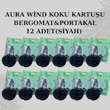 Aura Wind Koku Kartuşu Bergamot&portakal 12 Adet Siyah