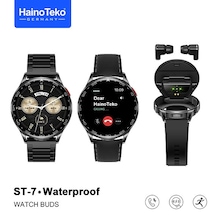 Haino Teko Germany St-7 Watch Buds Kulaklıklı Akıllı Saat Bluetooth Arama, Suya Dayanıklı Smart Watch Android & İos Uyumlu 1.22"