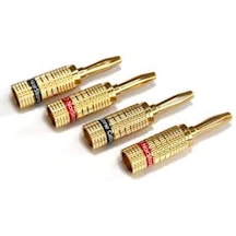 Norstone Gold Banana Plug Set Of 4