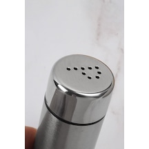 2 Li 304 L Çelik Büyük Boy Karabiberlik Ve Tuzluk Set Takım Cin980-takim Gri