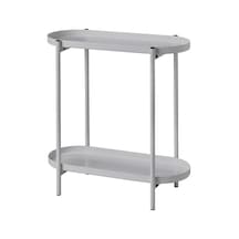 2 Katlı Çiçeklik-saksılık Meridyendukkan Açık Gri 56 Cm-çelik İç Dış Mekana Uygun