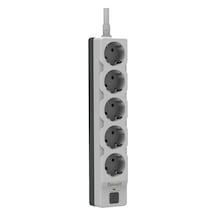 Dotvolt Beşli 1.5 Metre Kablolu Akım Korumalı Priz Beyaz Anahtarlı Surge Hunter 1050 Joule