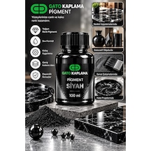 Gato Kaplama Solvent Bazlı Transparan Sıvı Pigment Boya 100 Ml Siyah Renk Renklendirici