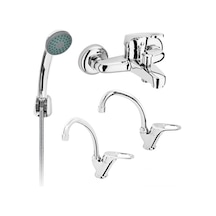 Banyo Mutfak Lavabo Bataryası + Duş Seti