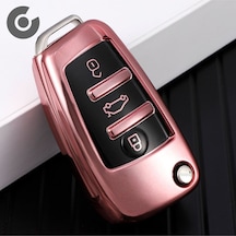 Audi A7 A6 A5 A4 A3 A1 & 8p 8l B5 B6 B7 B8 C4 C5 C6 4f Tt Rs & Q3 Q5 Q7 Tpu Anahtar Kılıfı Rose