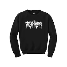 Belphegor Logo Siyah Unisex Sweatshirt Siyah