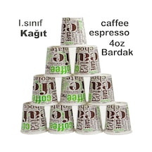 4 Oz Karton Bardak Sızdırmaz Espresso Ve Kahve Bardağı - 100 Adet