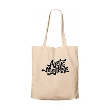 Arctic Monkeys Logo 2 Krem Fermuarlı Bez Çanta Gabardin