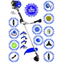 Prowackers German Rzx-9100 Pro Yan Tipi Benzinli Ot Çalı Çim Biçme Tırpanı+ 12 Pcs Komple Temizlik Setli