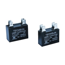 Techsun 4 Soketli Kare Kondansatör 5Μf Techsun 4 Soketli Kare Kondansatör 5Μf