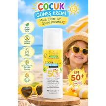 Dr. Genius %100 Doğal Spf 50+ Yüksek Korumalı Bebek Ve Çocuk Yüz/vücut Güneş Kremi - 50 Ml