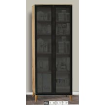 2 Kapılı Çam Reflekte Camlı Çok Amaçlı Dolap