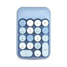 Renkli Daktilo Tarzı Vintage Kablosuz Wıreless Numeric Keypad 18 Tuşlu Sayısal Klavye Numpad