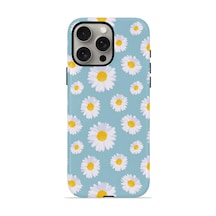 Apple iPhone Uyumlu 15 Pro Max Vorian Çift Katmanlı Magsafe Kılıf Daisy Sky