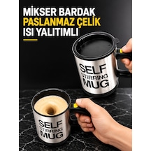 Mikser Bardak Paslanmaz Çelik Isı Yalıtımlı - Lisinya Gümüş